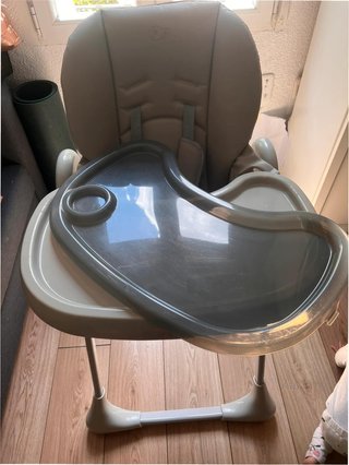Trona bebé Kinderkraft gris