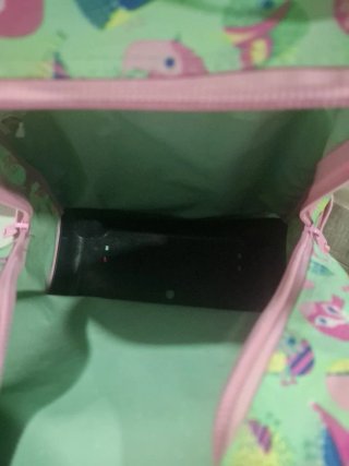 Maleta Safta con ruedas y estampado de pájaros