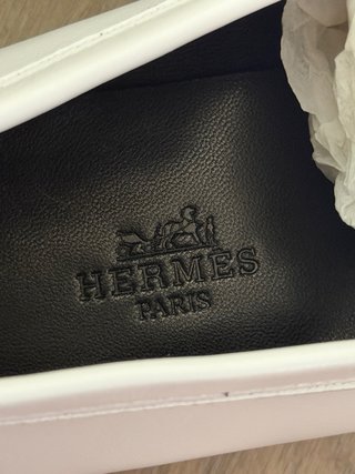 Zapatos Mocasines Hermes Faubourg Blanco T.39