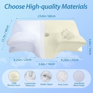 Pack 2 Almohadas Cervical Ortopédica Viscoelástica