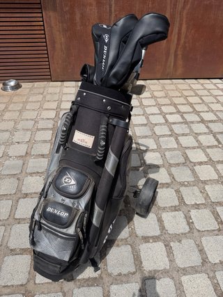 Bolsa de palos de golf con carrito
