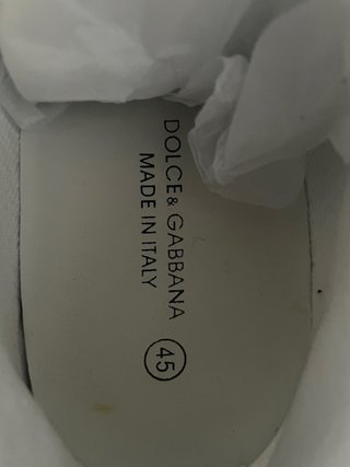 Sneakers Dolce & Gabbana Bianche e Nere Taglia