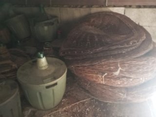 Garrafas de cristal antiguas