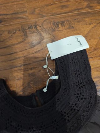 Vestido Zara Home Negro Talla M