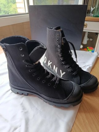 Botas DKNY Talla 38 Cremallera Negra