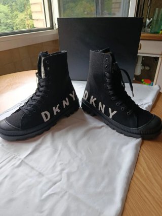 Botas DKNY Talla 38 Cremallera Negra
