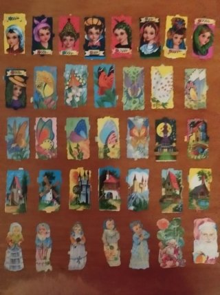 63 Cromos Antiguos Infantiles