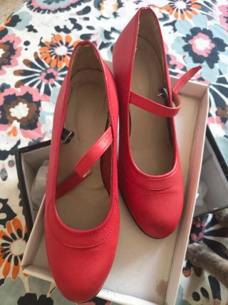 Zapatos Flamenco Rojos Talla 38