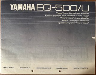 Yamaha EQ-500 Ecualizador Gráfico Manual+Microfono