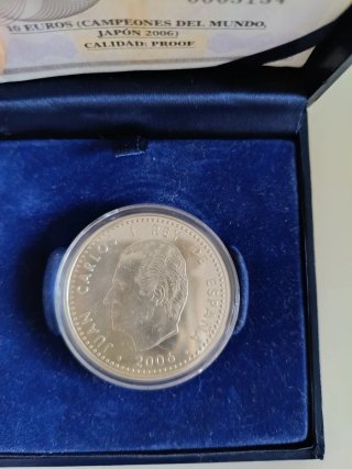 Moneda 10€ Plata Baloncesto Campeones Mundo Japón