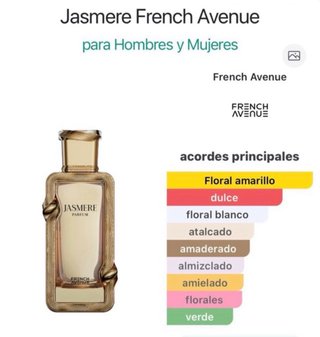 Perfume Jasmere French Avenue Dorado