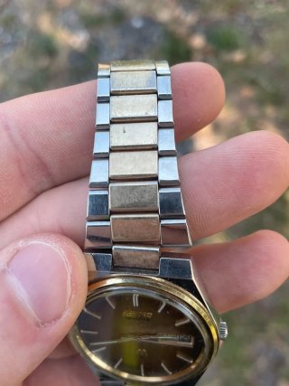 Orologio Seiko SQ Vintage Uomo Oro/Argento