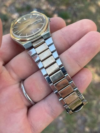 Orologio Seiko SQ Vintage Uomo Oro/Argento