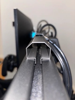 Soporte cables perfilería de aluminio simracing