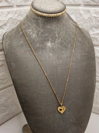 Colgante Corazón Inicial Z Chapado Oro
