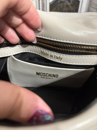 Borsa Moschino Bianca e Dorata