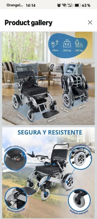 Silla de ruedas eléctrica MOBICLINIC