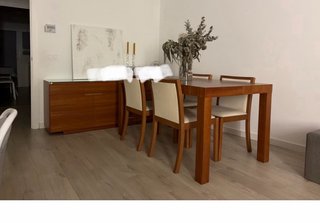 Conjunto comedor: mueble TV, buffet, mesa y sillas