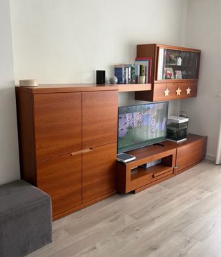 Conjunto comedor: mueble TV, buffet, mesa y sillas