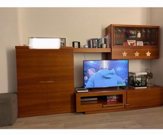 Conjunto comedor: mueble TV, buffet, mesa y sillas