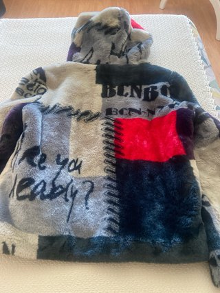 Abrigo corto Desigual patchwork