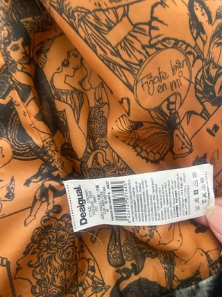 Abrigo corto Desigual patchwork