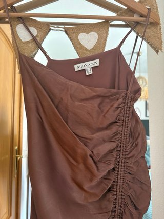 Vestido Shona Joy Marrón/Dorado