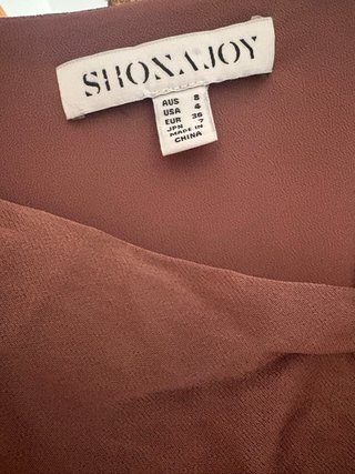 Vestido Shona Joy Marrón/Dorado