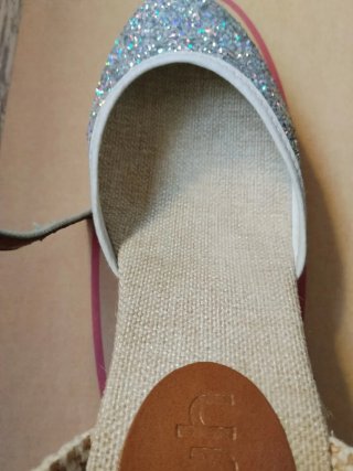 Cuñas Fiesta Glitter Talla 37 o37 y medio