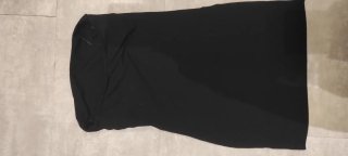 Vestido negro palabra de honor mini