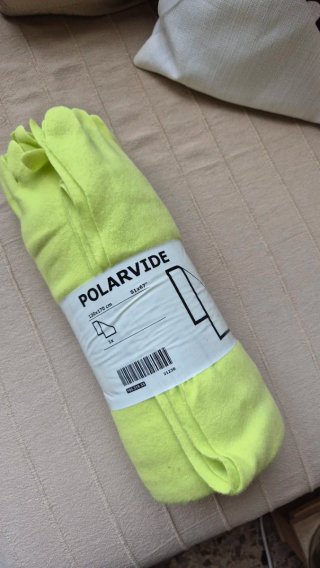 Manta Polar Verde Lima IKEA