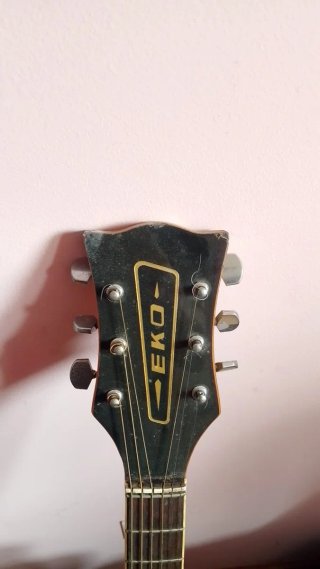 Guitarra Eko Archtop Cuerpo Hueco Años 50.