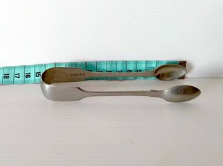 Pinça Açúcar Antiga Prata Inglesa