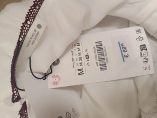 Vestido midi encaje Zara Talla M