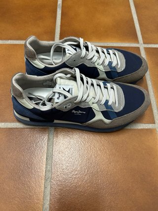 Zapatillas Pepe Jeans Hombre Azul/Marrón