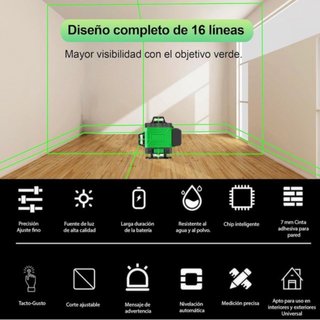 SIN ABRIR Nivel Láser Autonivelante 360° + Trípode