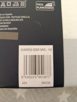 Funda Nórdica 150cm Gris y Blanco