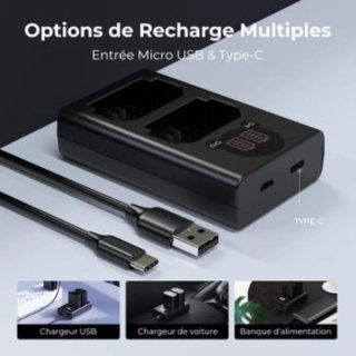 Cargador Doble NP-FZ100 USB-C