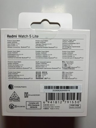 Reloj Inteligente Xiaomi Redmi Watch 5 Lite