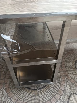 Mesa de acero inoxidable con ruedas