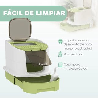 Arenero Cerrado para Gatos con Entrada Frontal
