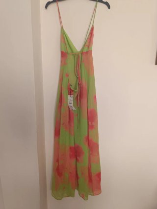 Vestido midi Zara estampado floral talla M