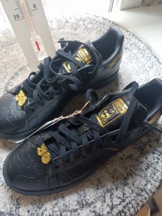 Adidas Stan Smith BAPE Negro Dorado