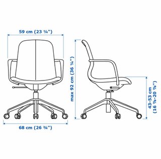 Silla de escritorio con brazos y funda extraíble