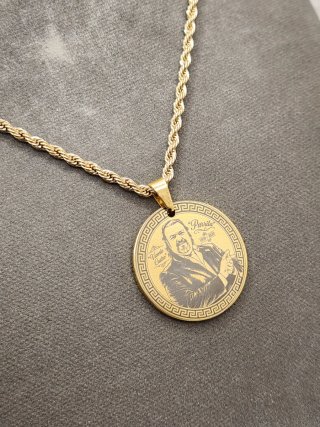 Medalla Parrita Vicente Castro Acero Quirúrgico