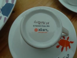 Fuente y juego de café Picasso 2004