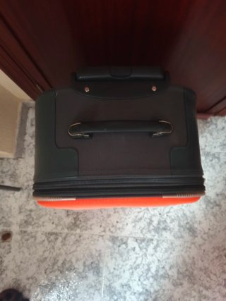 Maleta grande naranja 5 ruedas
