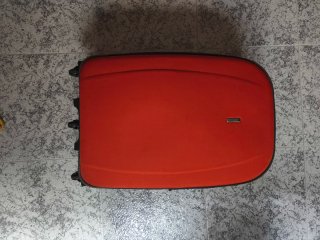 Maleta grande naranja 5 ruedas