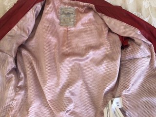 Cazadora Biker Roja Pull&Bear Talla M