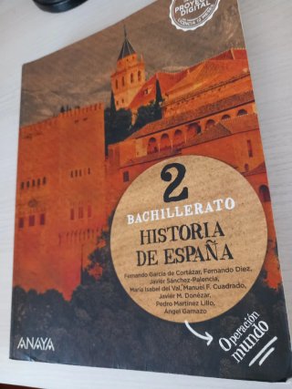 Libro de Historia de España 2 bachillerato